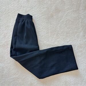 💥Last One💥 Women’s Black Fleece Lined Wide Leg Pants Straight Fit Cozy Trendy